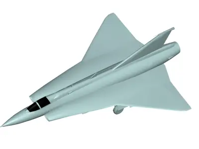 Saab-35 Draken 3D model purchase