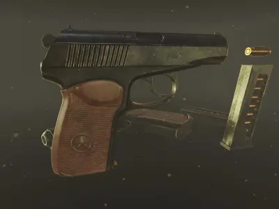 Makarov PM Low-poly 3D model purchase