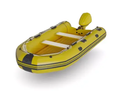 Inflatable Kayak 3D model