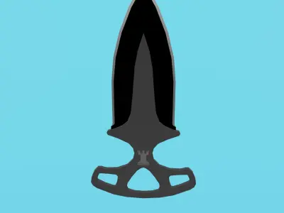Shadow Dagger Low-poly 3D model