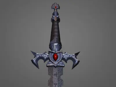 Kaos Larp Sword  Low-poly 3D model