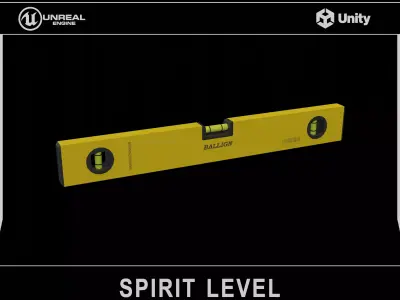Spirit Level Low-poly 3D model get