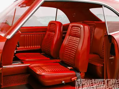 1967 Classic Muscle Car 3D model