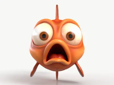 Golden Fish 1 3D model