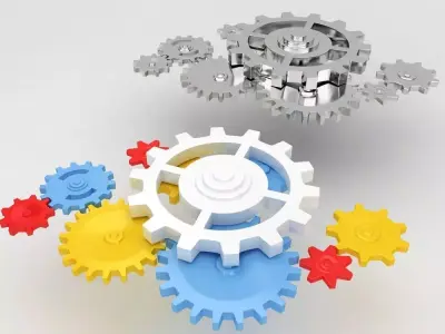 Mechanical gears 3d model 3D model