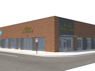 Retail-146 Retail Store 3D model