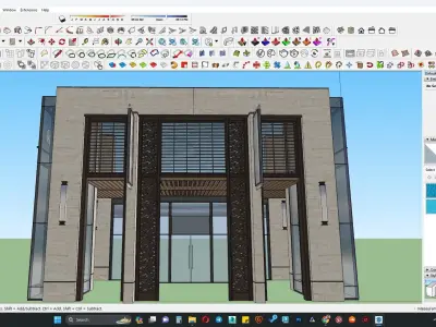 Retail shop exterior 3d model 3D model