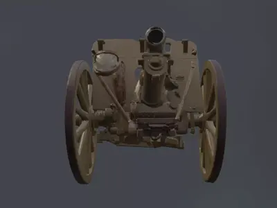 field artillery model prop 3D model
