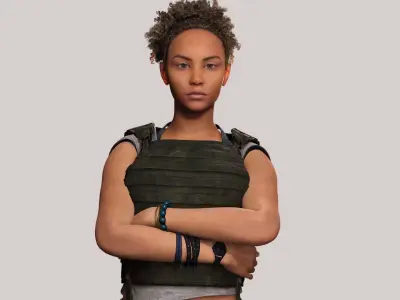 Kali - survival style Low-poly 3D model