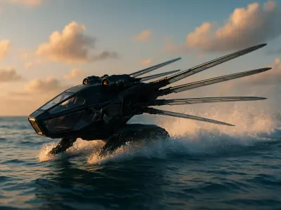 Dune Helicopter Ornithopter Low-poly 3D model
