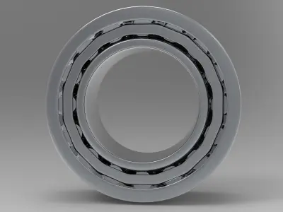 Roller Bearing Low-poly 3D model