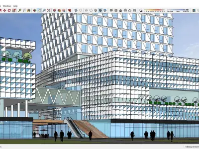 Sketchup Commercial Complex N5 3D model