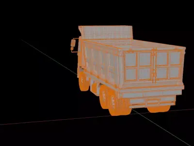 Hino Jumbo Ranger FM 320 Dump Truck 3D model