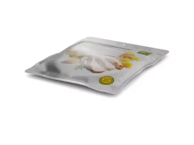 Deli sausages Cooked Chicken Breast Low-poly 3D model