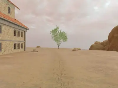 Fantasy Village On A Cliff 3D model