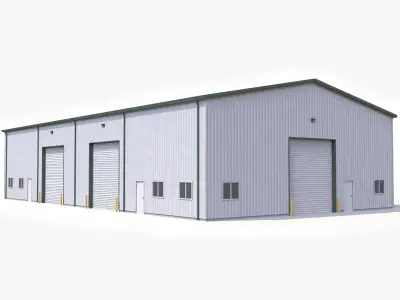 Industrial Building 57 Low-poly 3D model