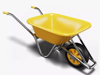 Wheelbarrow 3D model 9