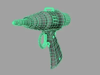 lazer gun Low-poly 3D model