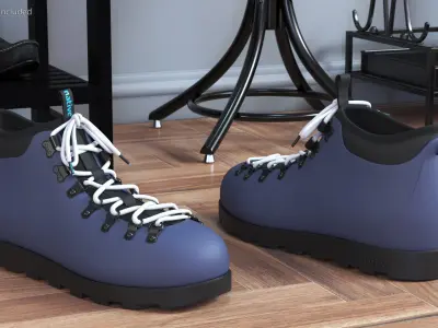 Native Fitzsimmons Onyx Boots 3D model