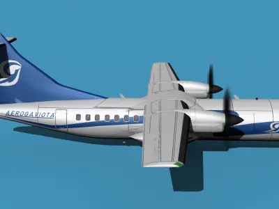 ATR-42-320 Aerogaviota 3D model