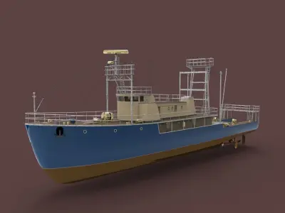 Nave Ricerca Free 3D model