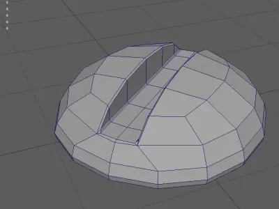 Head Screw Low-poly 3D model