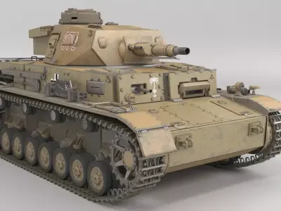 Panzerkampfwagen IV Ausf E  3D model