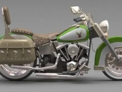 motorcycle 3D model 8