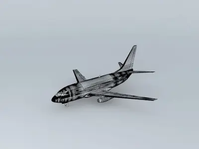Boeing 737-100 Free 3D model