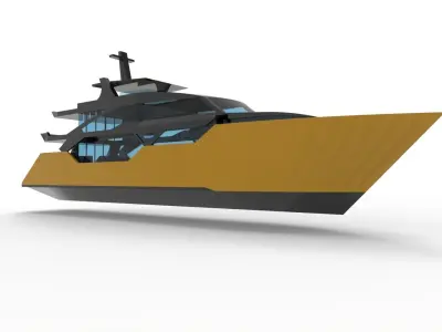Super Yacht 3D model