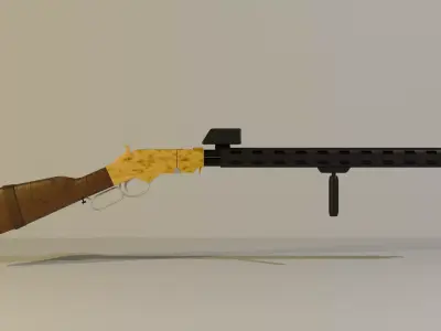 1860 Henry Rifle custom 3D model