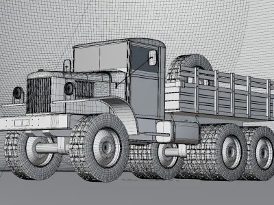 Utility Truck 3D model by gabrielsolon from CGTrader