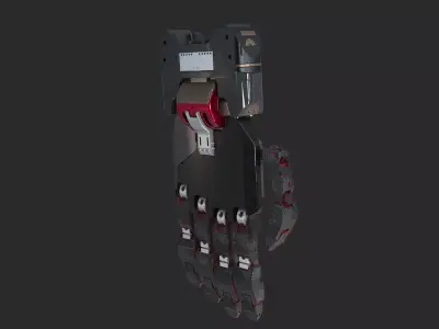 hand robotic scifi part vol4 3D model