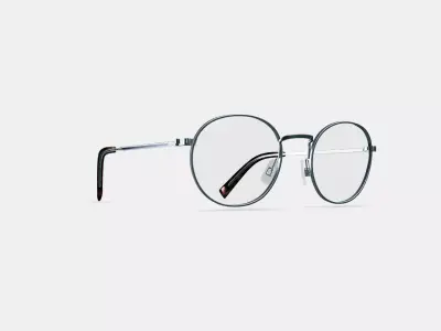 Simon Eyeglasses in Antique Silver 3D model