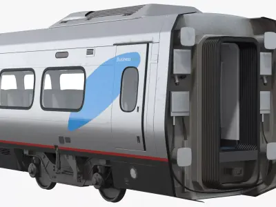 Acela Express Executive Class Coach 3D model