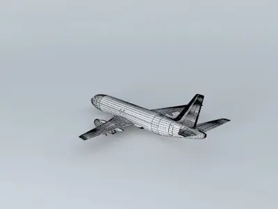 Template - Dassault Mercure 100 v1 5 Free 3D model