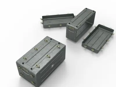Military Ammo  Boxes 3D model