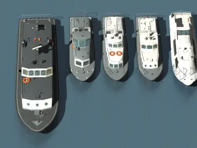 JMSDF 5Traffic boat 3D model