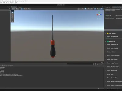 Flathead Screwdriver 3D Model Low-poly 3D model