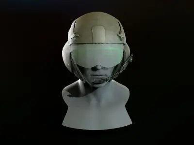 Gentex SPH 5  helmet Low-poly 3D model