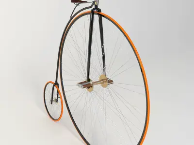 Penny Farthing Bicycle 3D model get