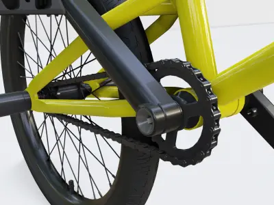 Flatland BMX diamond frame 3D model