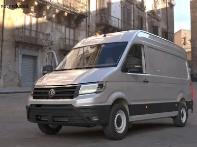  Volkswagen Crafter Van 2024 Silver Metallic Rigged 