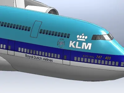 Boeing 747 3D model get