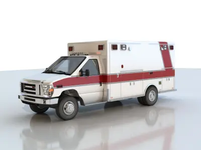 Ambulance 3D model 5