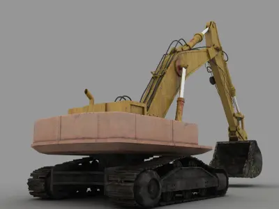 Digger excavator - excavator 3D model