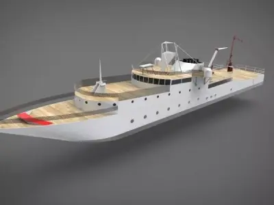 research ship type Y 3D model