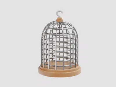 Bird Cage 3d model Low-poly 3D model purchase