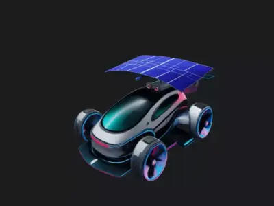 Electric Car 3D Model 3D model