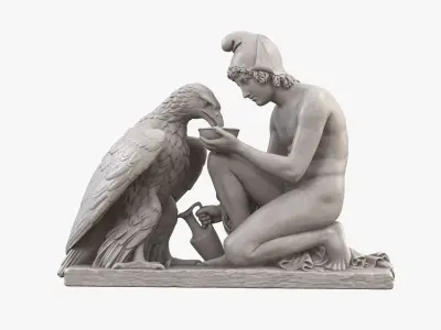 Ganymede with Eagle 3D model